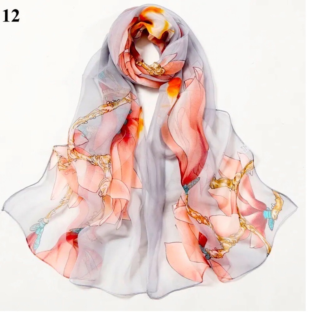 𝅺one in stock NEW! Chiffon Scarf - Picture 2 of 6